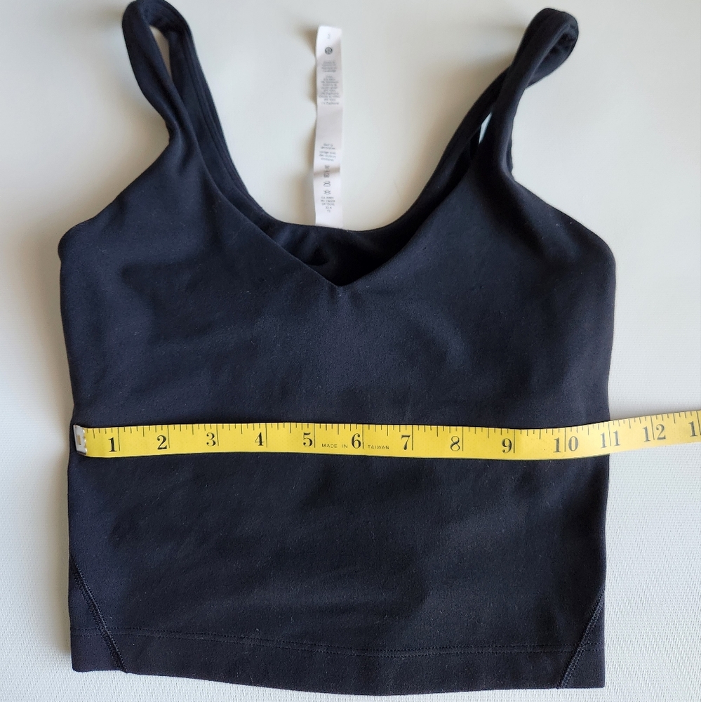 LULULEMON Women’s Align Tank Top Black Size: 2 Cropped Sports Bra No Pads - Picture 5 of 10
